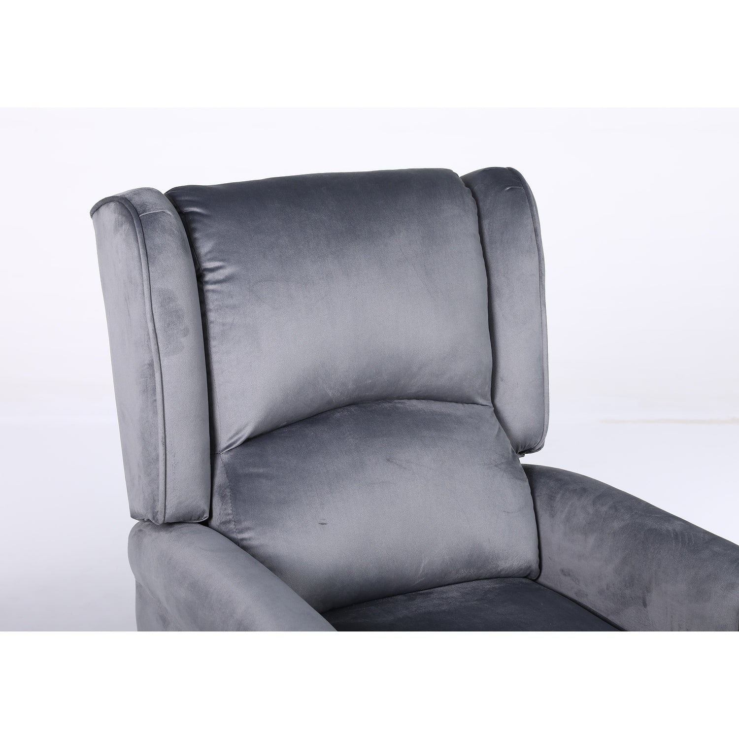 Πολυθρόνα Ανακλινόμενη ArteLibre MARKEB Γκρι Βελούδο 72x84x97cm - Hippiehome.gr