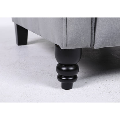 Πολυθρόνα Ανακλινόμενη ArteLibre MARKEB Γκρι Βελούδο 72x84x97cm - Hippiehome.gr