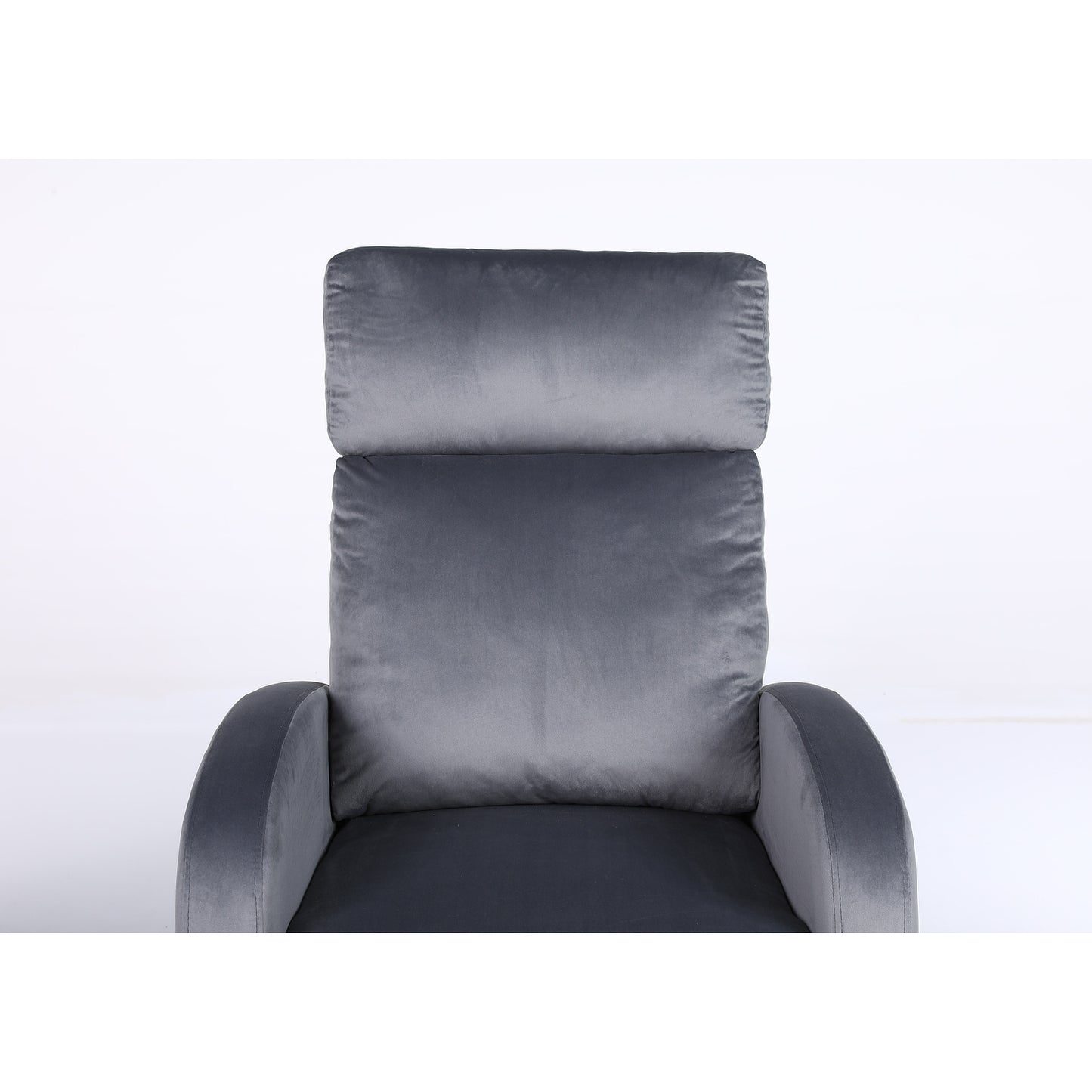 Πολυθρόνα Ανακλινόμενη ArteLibre ATRIA Γκρι Βελούδο 67.5x90x104cm - Hippiehome.gr