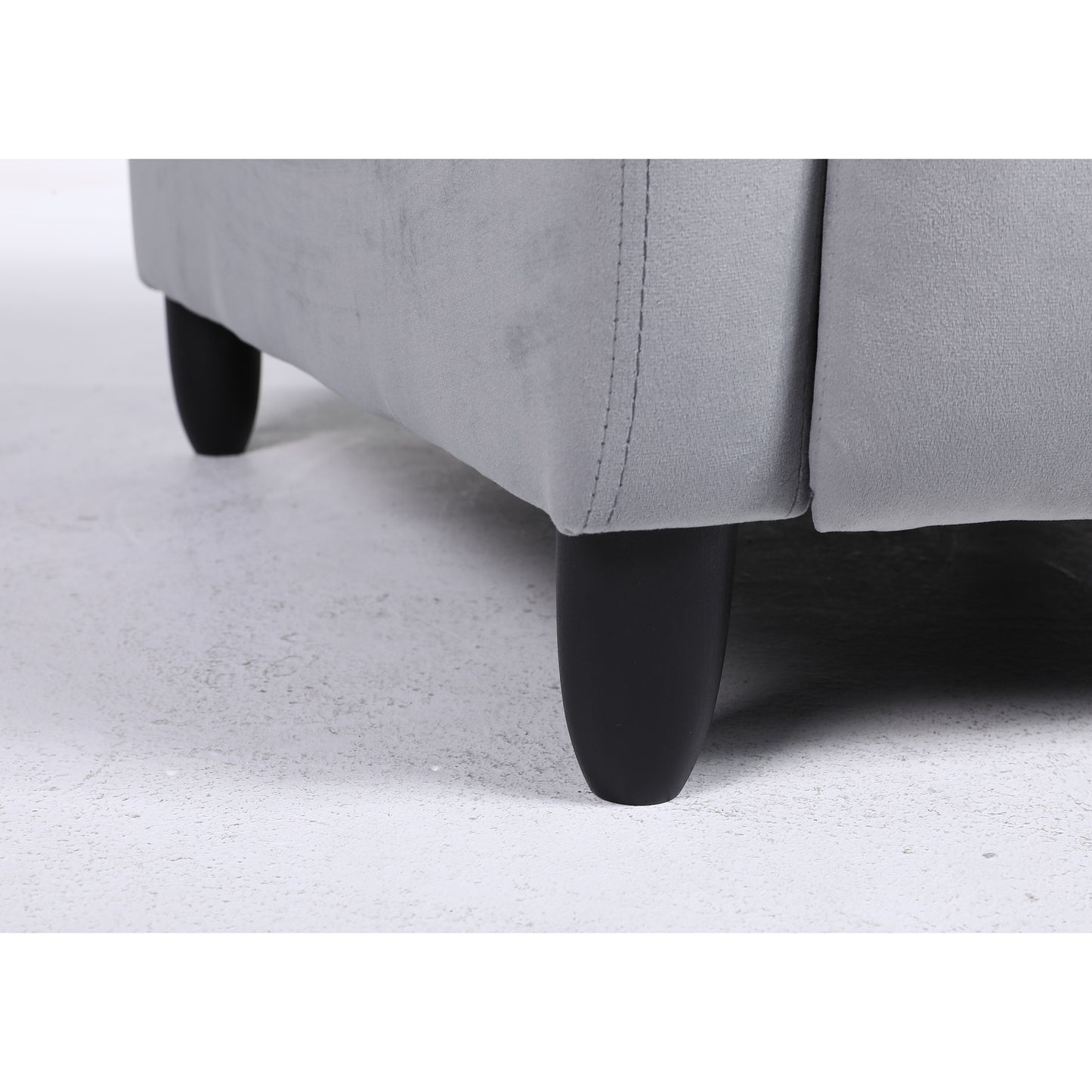 Πολυθρόνα Ανακλινόμενη ArteLibre ATRIA Γκρι Βελούδο 67.5x90x104cm - Hippiehome.gr