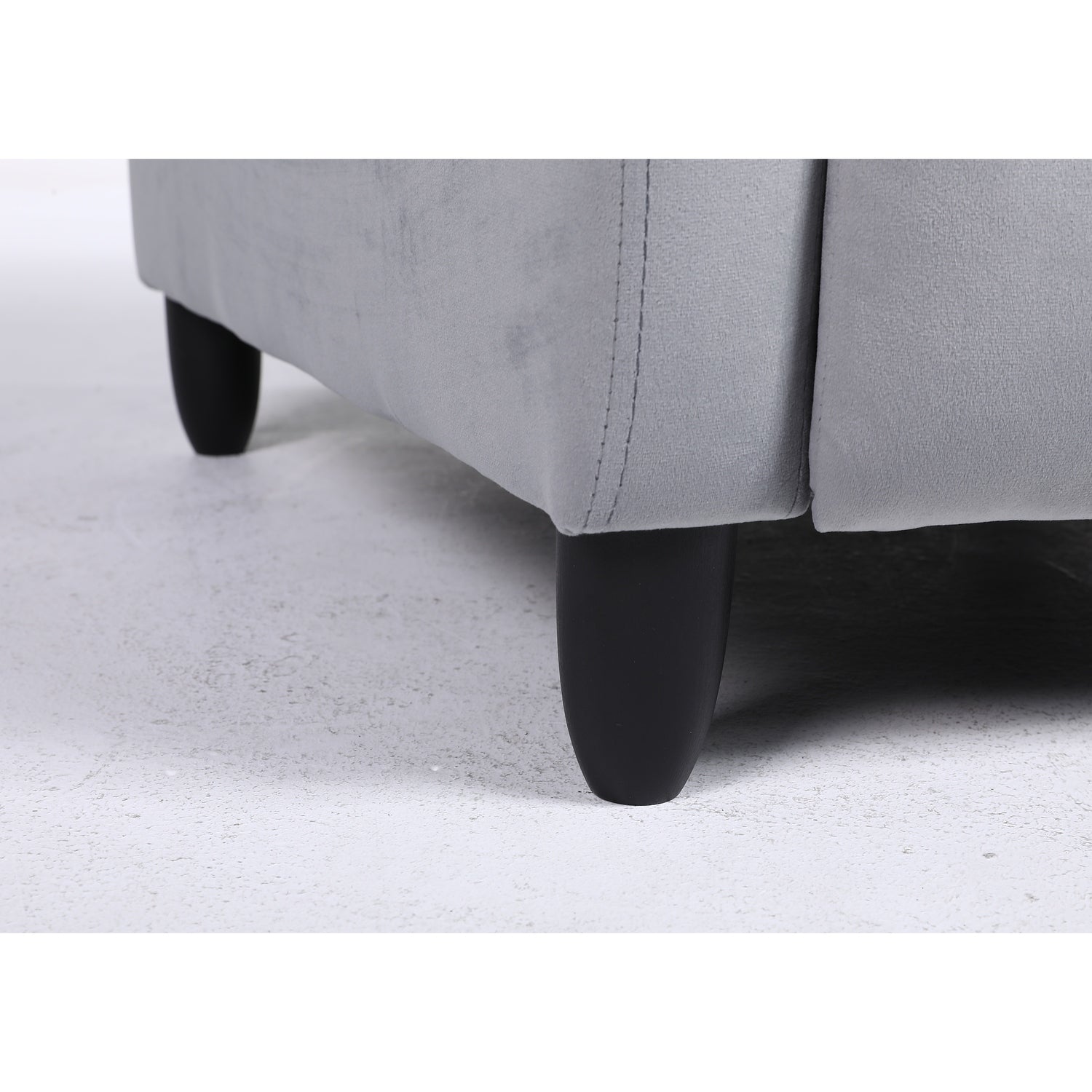 Πολυθρόνα Ανακλινόμενη ArteLibre ATRIA Γκρι Βελούδο 67.5x90x104cm - Hippiehome.gr