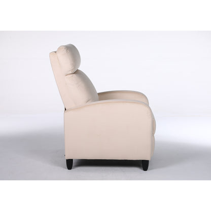 Πολυθρόνα Ανακλινόμενη ArteLibre ATRIA Εκρού Βελούδο 67.5x90x104cm - Hippiehome.gr