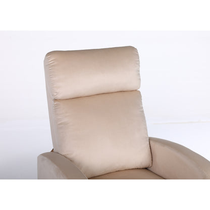 Πολυθρόνα Ανακλινόμενη ArteLibre ATRIA Εκρού Βελούδο 67.5x90x104cm - Hippiehome.gr