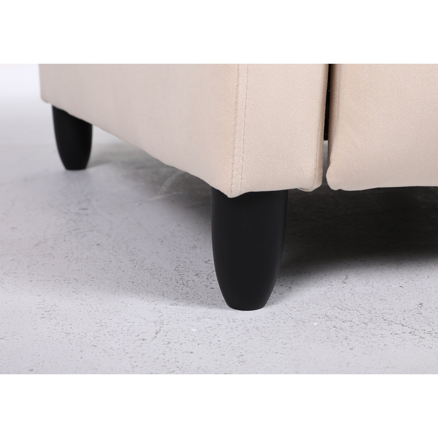 Πολυθρόνα Ανακλινόμενη ArteLibre ATRIA Εκρού Βελούδο 67.5x90x104cm - Hippiehome.gr