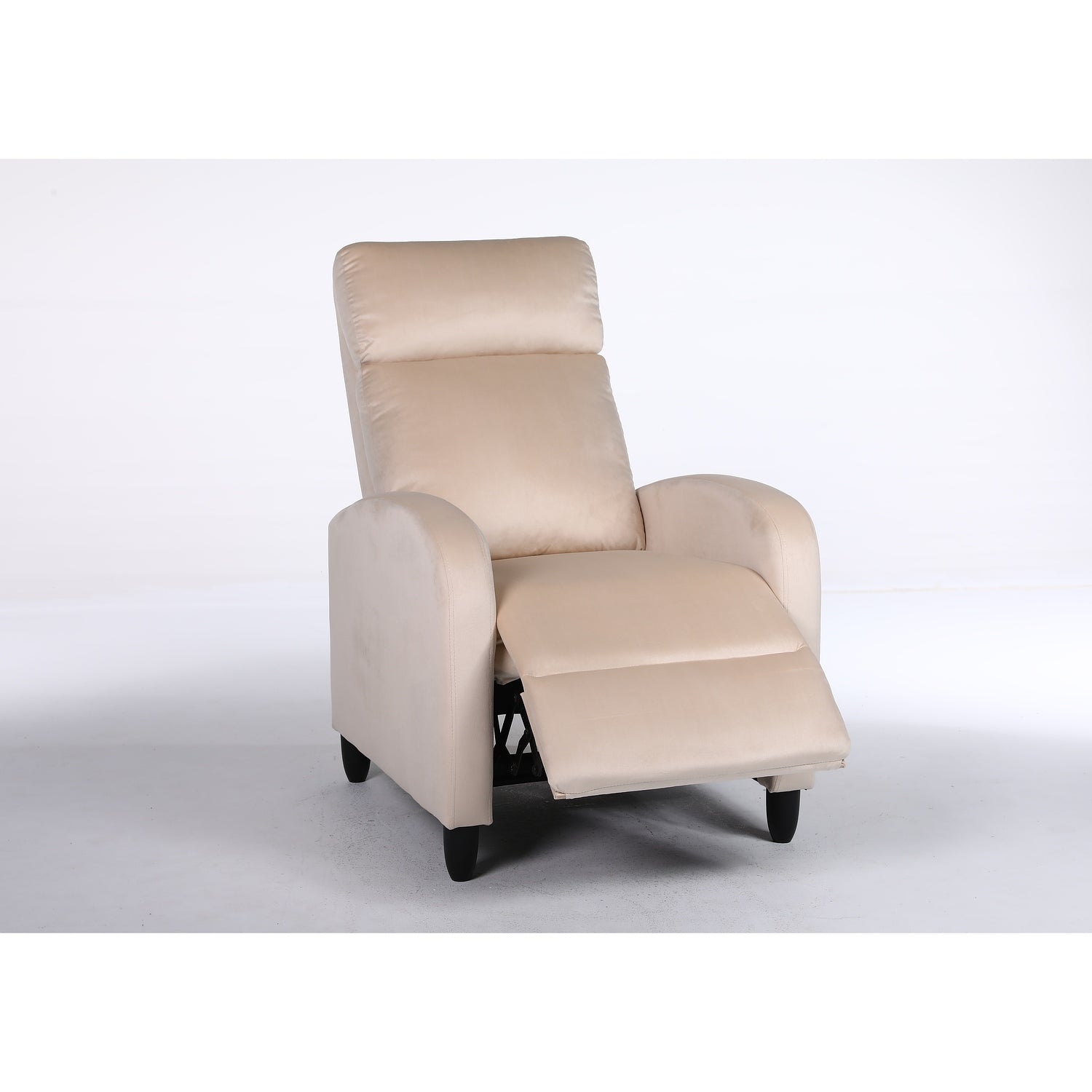 Πολυθρόνα Ανακλινόμενη ArteLibre ATRIA Εκρού Βελούδο 67.5x90x104cm - Hippiehome.gr