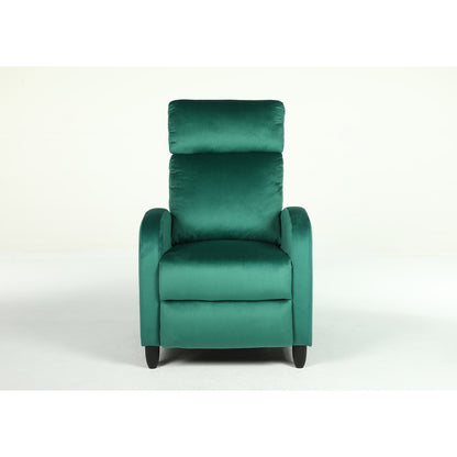 Πολυθρόνα Ανακλινόμενη ArteLibre ATRIA Πράσινο Βελούδο 67.5x90x104cm - Hippiehome.gr