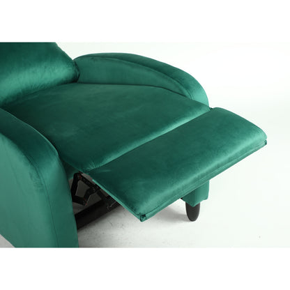 Πολυθρόνα Ανακλινόμενη ArteLibre ATRIA Πράσινο Βελούδο 67.5x90x104cm - Hippiehome.gr