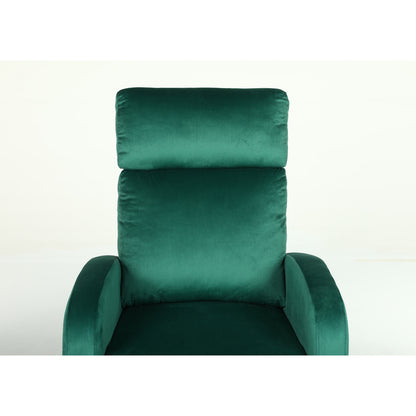 Πολυθρόνα Ανακλινόμενη ArteLibre ATRIA Πράσινο Βελούδο 67.5x90x104cm - Hippiehome.gr