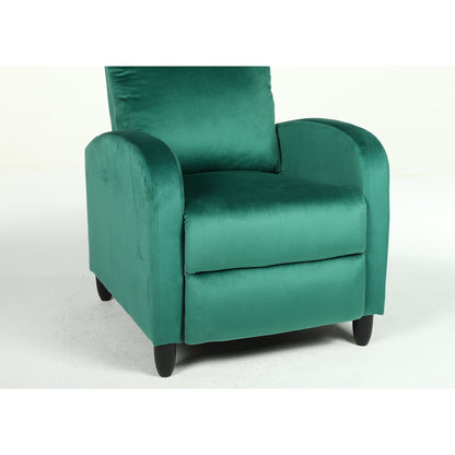 Πολυθρόνα Ανακλινόμενη ArteLibre ATRIA Πράσινο Βελούδο 67.5x90x104cm - Hippiehome.gr