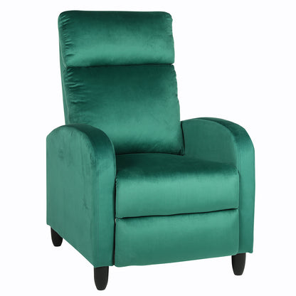 Πολυθρόνα Ανακλινόμενη ArteLibre ATRIA Πράσινο Βελούδο 67.5x90x104cm - Hippiehome.gr