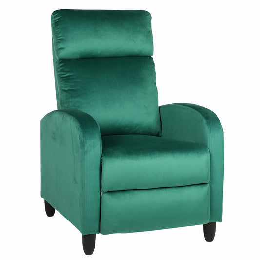 Πολυθρόνα Ανακλινόμενη ArteLibre ATRIA Πράσινο Βελούδο 67.5x90x104cm - Hippiehome.gr