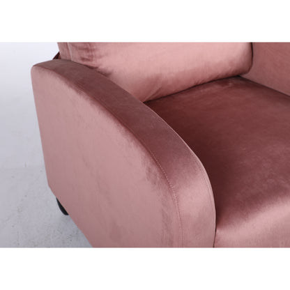 Πολυθρόνα Ανακλινόμενη ArteLibre ATRIA Σάπιο Μήλο Βελούδο 67.5x90x104cm - Hippiehome.gr