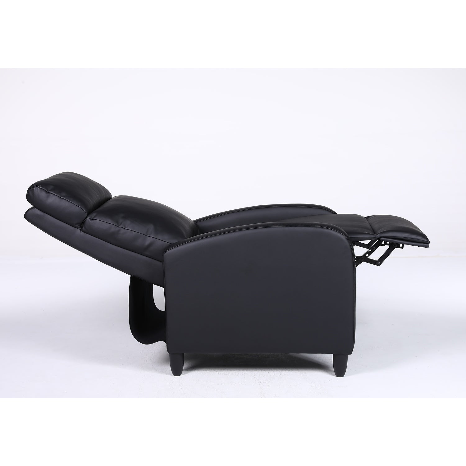 Πολυθρόνα Ανακλινόμενη ArteLibre ATRIA Μαύρο PU 67.5x90x104cm - Hippiehome.gr