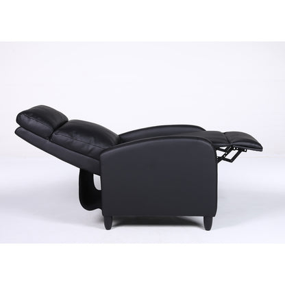 Πολυθρόνα Ανακλινόμενη ArteLibre ATRIA Μαύρο PU 67.5x90x104cm - Hippiehome.gr