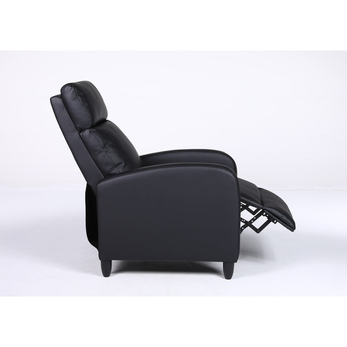 Πολυθρόνα Ανακλινόμενη ArteLibre ATRIA Μαύρο PU 67.5x90x104cm - Hippiehome.gr