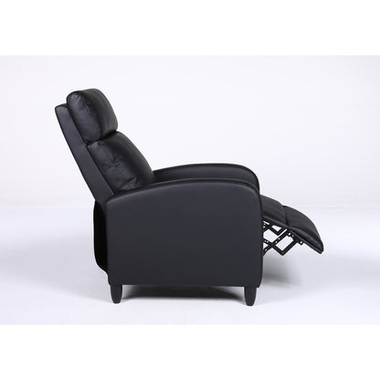 Πολυθρόνα Ανακλινόμενη ArteLibre ATRIA Μαύρο PU 67.5x90x104cm - Hippiehome.gr