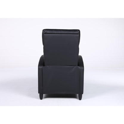 Πολυθρόνα Ανακλινόμενη ArteLibre ATRIA Μαύρο PU 67.5x90x104cm - Hippiehome.gr
