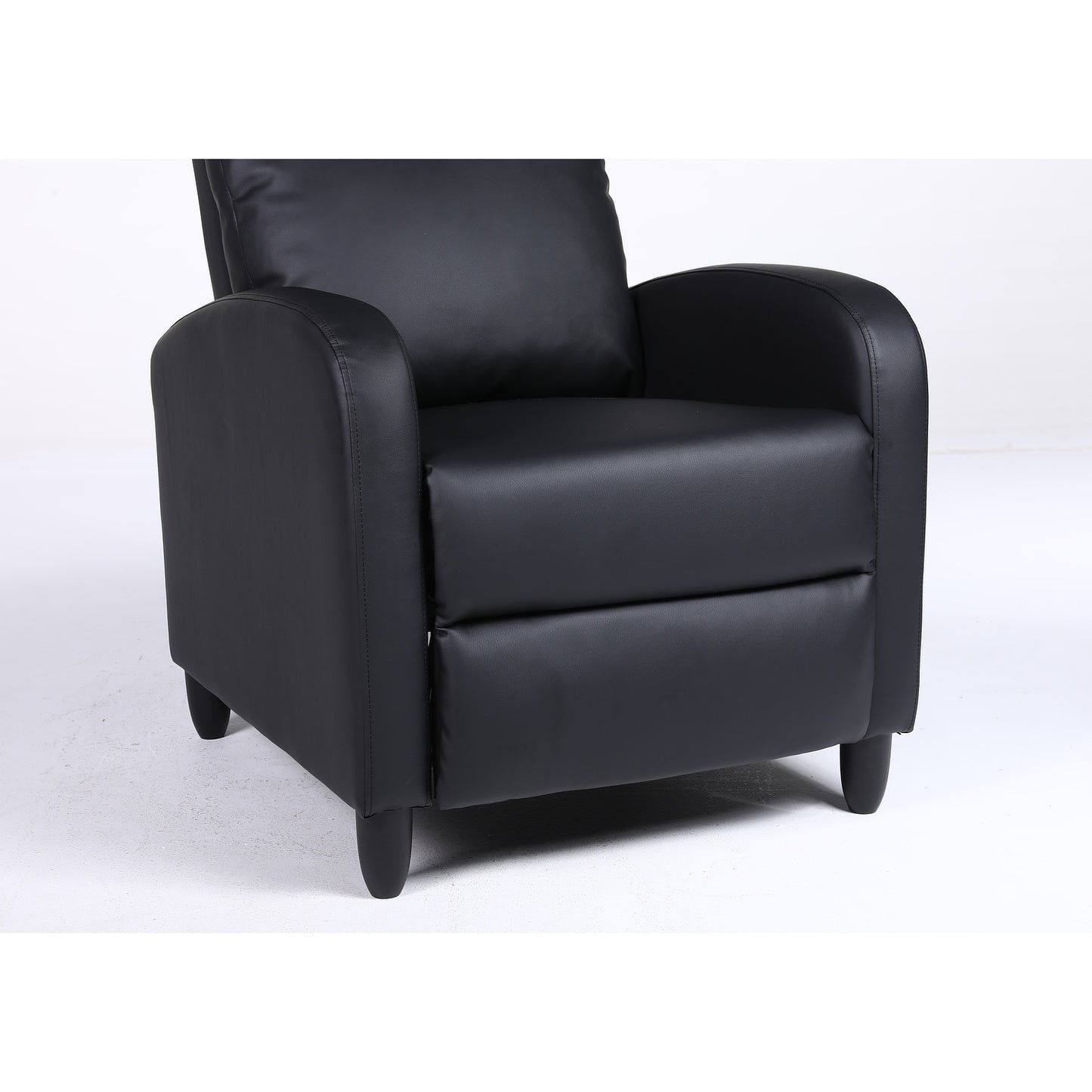 Πολυθρόνα Ανακλινόμενη ArteLibre ATRIA Μαύρο PU 67.5x90x104cm - Hippiehome.gr