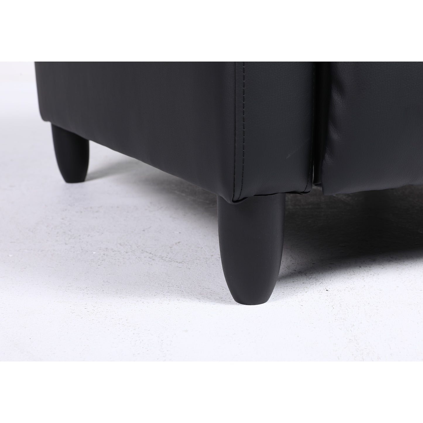 Πολυθρόνα Ανακλινόμενη ArteLibre ATRIA Μαύρο PU 67.5x90x104cm - Hippiehome.gr