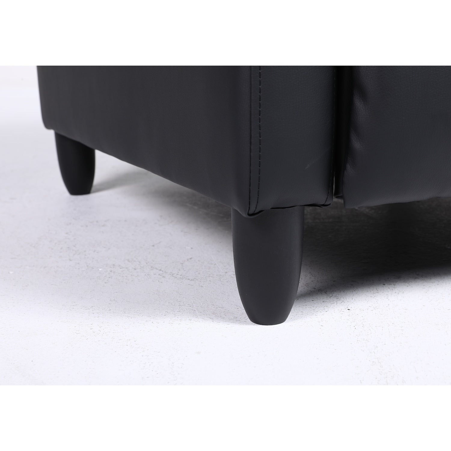 Πολυθρόνα Ανακλινόμενη ArteLibre ATRIA Μαύρο PU 67.5x90x104cm - Hippiehome.gr