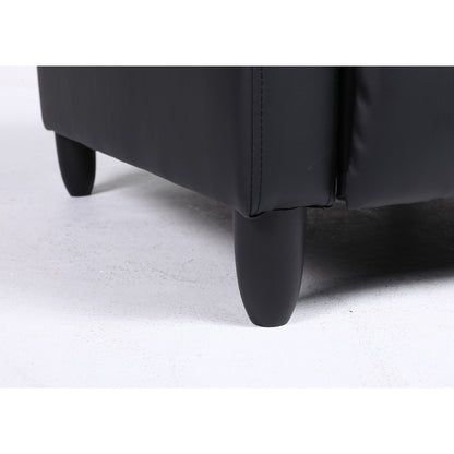 Πολυθρόνα Ανακλινόμενη ArteLibre ATRIA Μαύρο PU 67.5x90x104cm - Hippiehome.gr