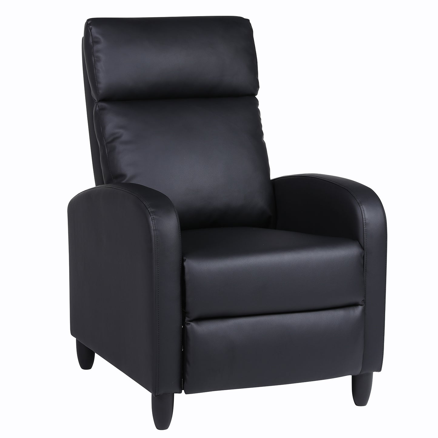 Πολυθρόνα Ανακλινόμενη ArteLibre ATRIA Μαύρο PU 67.5x90x104cm - Hippiehome.gr