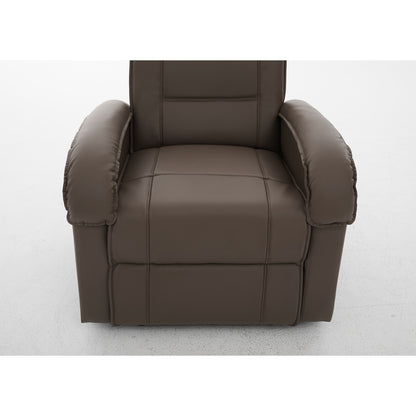 Πολυθρόνα Ανακλινόμενη ArteLibre CELAENO Καφέ PU 80x96x97cm - Hippiehome.gr