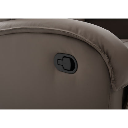 Πολυθρόνα Ανακλινόμενη ArteLibre CELAENO Καφέ PU 80x96x97cm - Hippiehome.gr