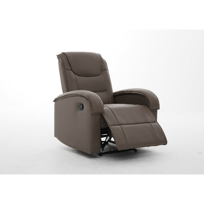 Πολυθρόνα Ανακλινόμενη ArteLibre CELAENO Καφέ PU 80x96x97cm - Hippiehome.gr
