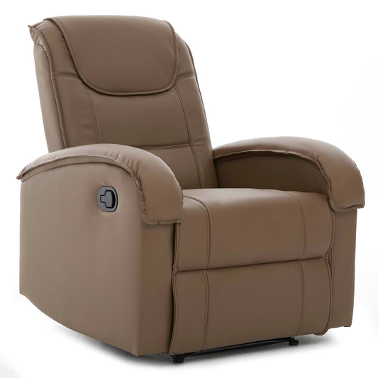 Πολυθρόνα Ανακλινόμενη ArteLibre CELAENO Καφέ PU 80x96x97cm - Hippiehome.gr