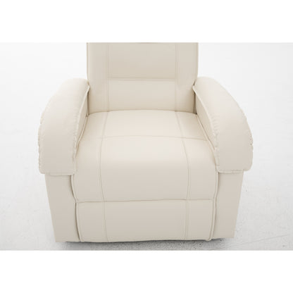 Πολυθρόνα Ανακλινόμενη ArteLibre CELAENO Εκρού PU 80x96x97cm - Hippiehome.gr