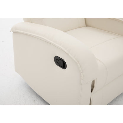 Πολυθρόνα Ανακλινόμενη ArteLibre CELAENO Εκρού PU 80x96x97cm - Hippiehome.gr