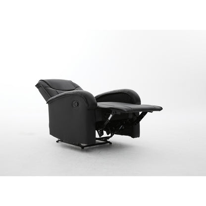Πολυθρόνα Ανακλινόμενη ArteLibre CELAENO Μαύρο PU 80x96x97cm - Hippiehome.gr