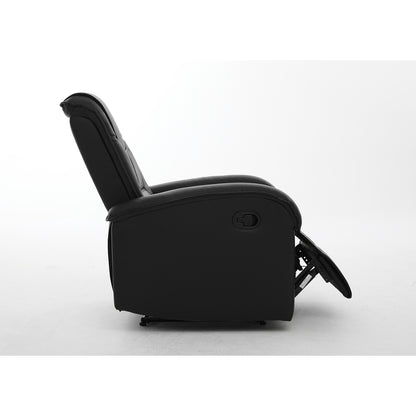 Πολυθρόνα Ανακλινόμενη ArteLibre CELAENO Μαύρο PU 80x96x97cm - Hippiehome.gr