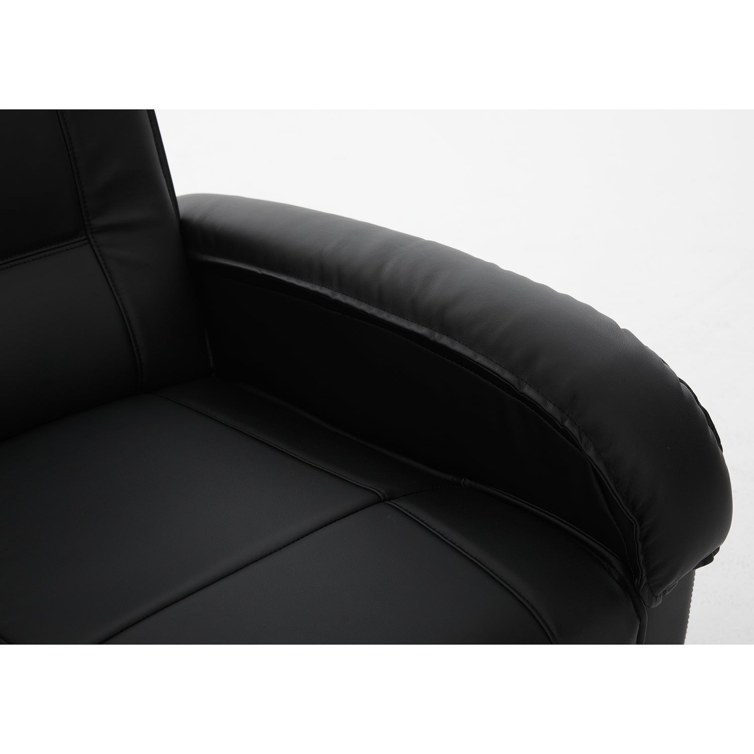Πολυθρόνα Ανακλινόμενη ArteLibre CELAENO Μαύρο PU 80x96x97cm - Hippiehome.gr