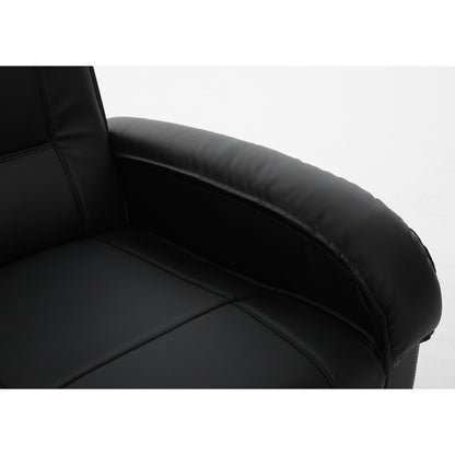 Πολυθρόνα Ανακλινόμενη ArteLibre CELAENO Μαύρο PU 80x96x97cm - Hippiehome.gr