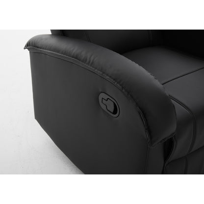 Πολυθρόνα Ανακλινόμενη ArteLibre CELAENO Μαύρο PU 80x96x97cm - Hippiehome.gr