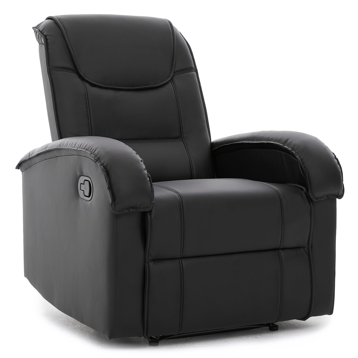 Πολυθρόνα Ανακλινόμενη ArteLibre CELAENO Μαύρο PU 80x96x97cm - Hippiehome.gr