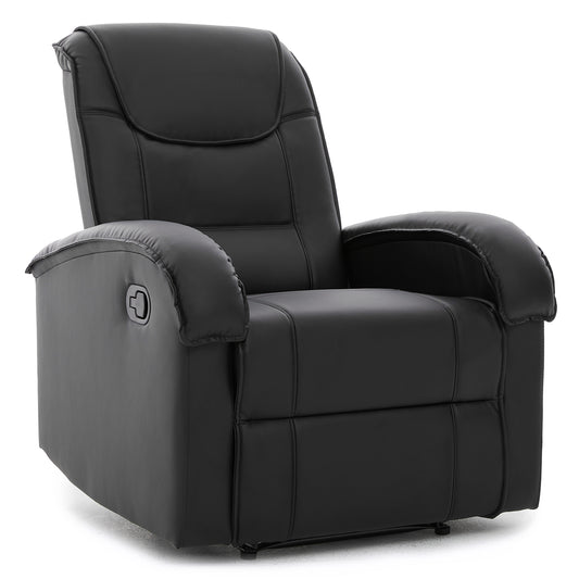 Πολυθρόνα Ανακλινόμενη ArteLibre CELAENO Μαύρο PU 80x96x97cm - Hippiehome.gr