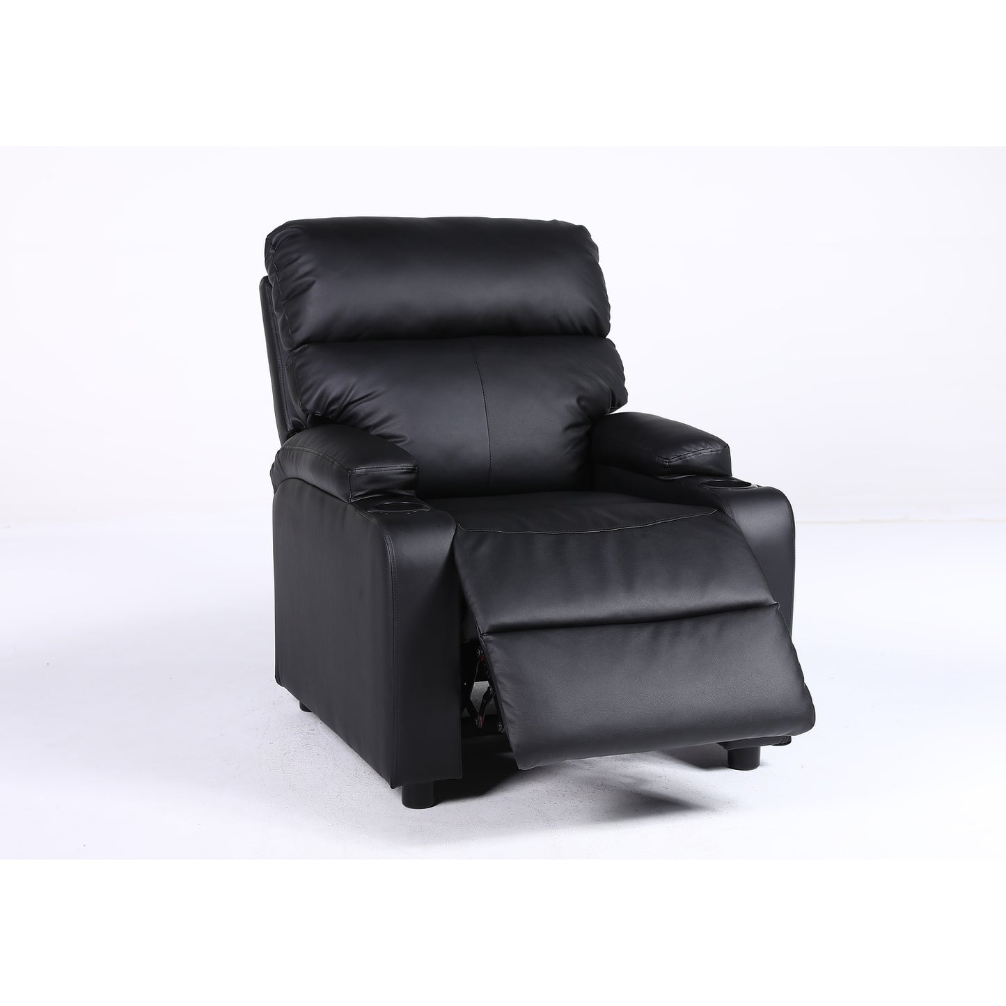 Πολυθρόνα Ανακλινόμενη ArteLibre RANA Μαύρο PU 80x95x103cm - Hippiehome.gr