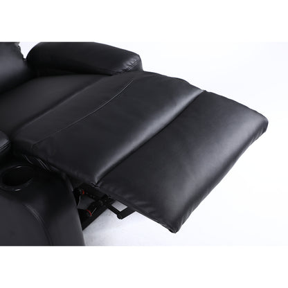 Πολυθρόνα Ανακλινόμενη ArteLibre RANA Μαύρο PU 80x95x103cm - Hippiehome.gr