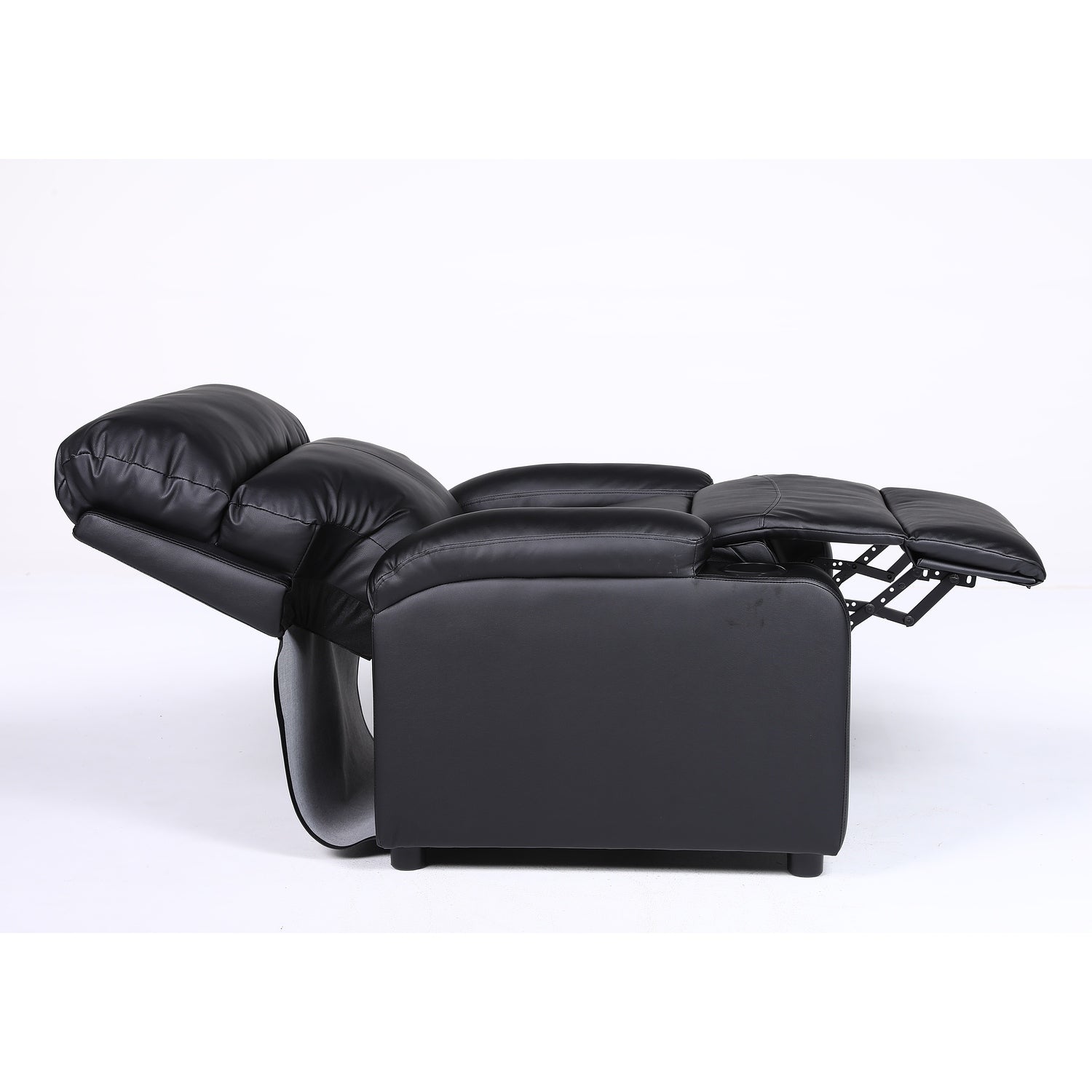 Πολυθρόνα Ανακλινόμενη ArteLibre RANA Μαύρο PU 80x95x103cm - Hippiehome.gr