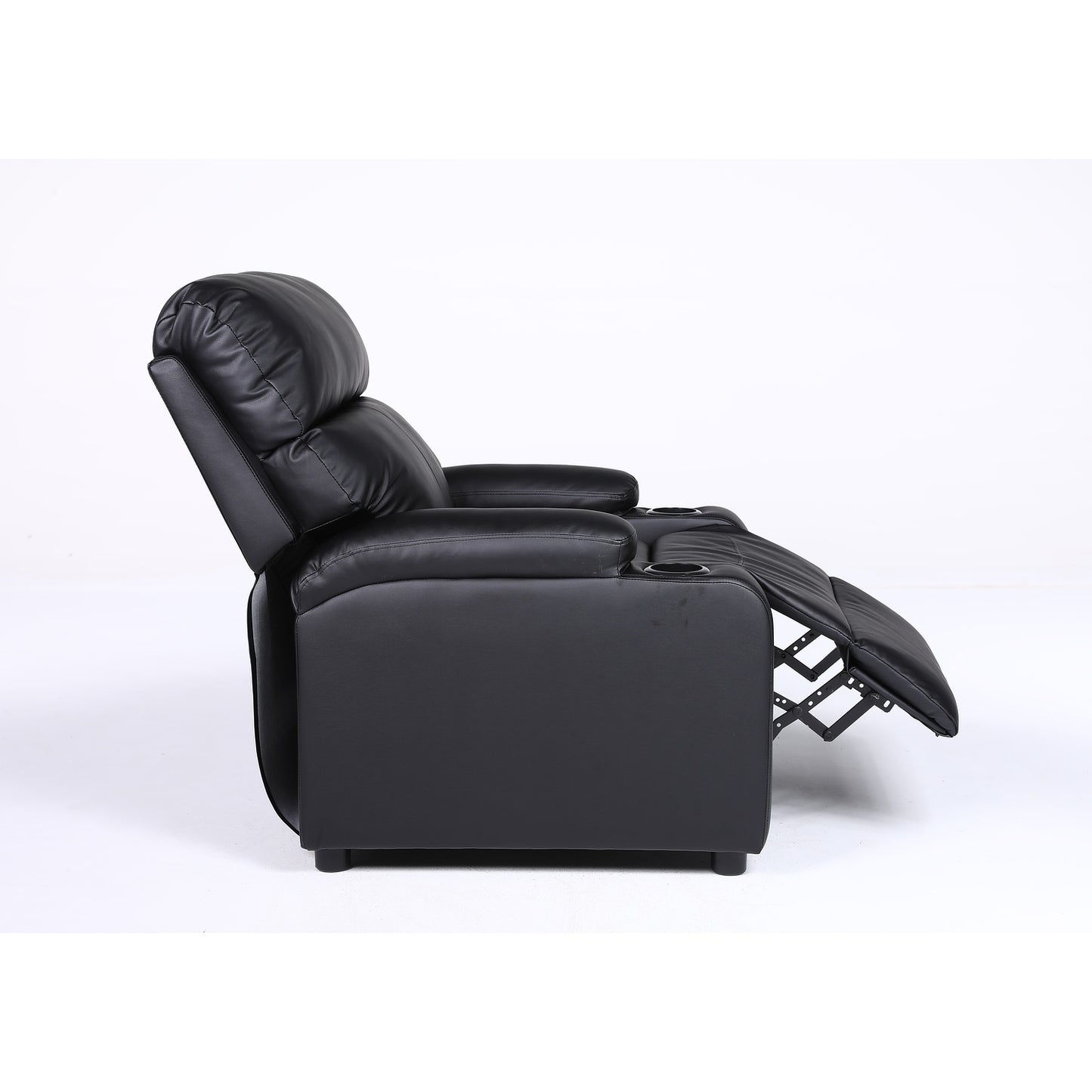 Πολυθρόνα Ανακλινόμενη ArteLibre RANA Μαύρο PU 80x95x103cm - Hippiehome.gr