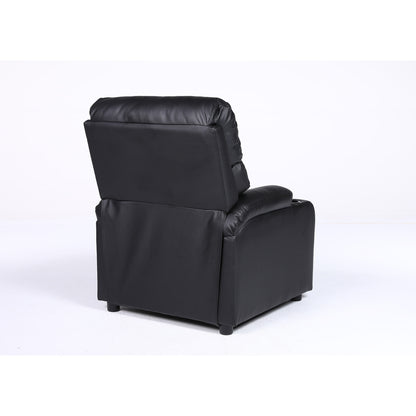 Πολυθρόνα Ανακλινόμενη ArteLibre RANA Μαύρο PU 80x95x103cm - Hippiehome.gr
