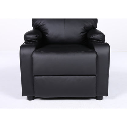 Πολυθρόνα Ανακλινόμενη ArteLibre RANA Μαύρο PU 80x95x103cm - Hippiehome.gr