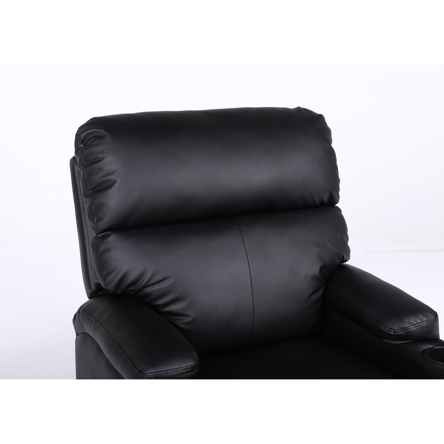 Πολυθρόνα Ανακλινόμενη ArteLibre RANA Μαύρο PU 80x95x103cm - Hippiehome.gr