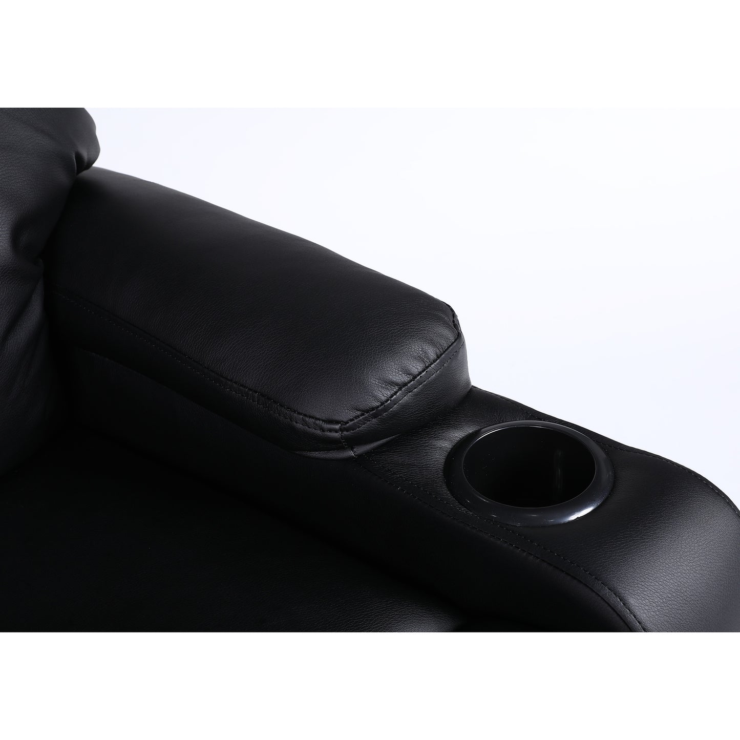 Πολυθρόνα Ανακλινόμενη ArteLibre RANA Μαύρο PU 80x95x103cm - Hippiehome.gr