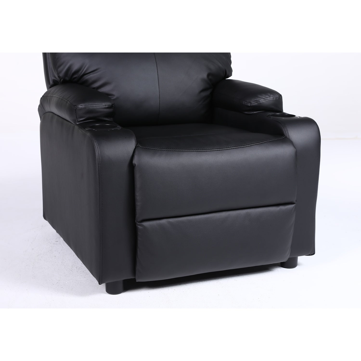 Πολυθρόνα Ανακλινόμενη ArteLibre RANA Μαύρο PU 80x95x103cm - Hippiehome.gr