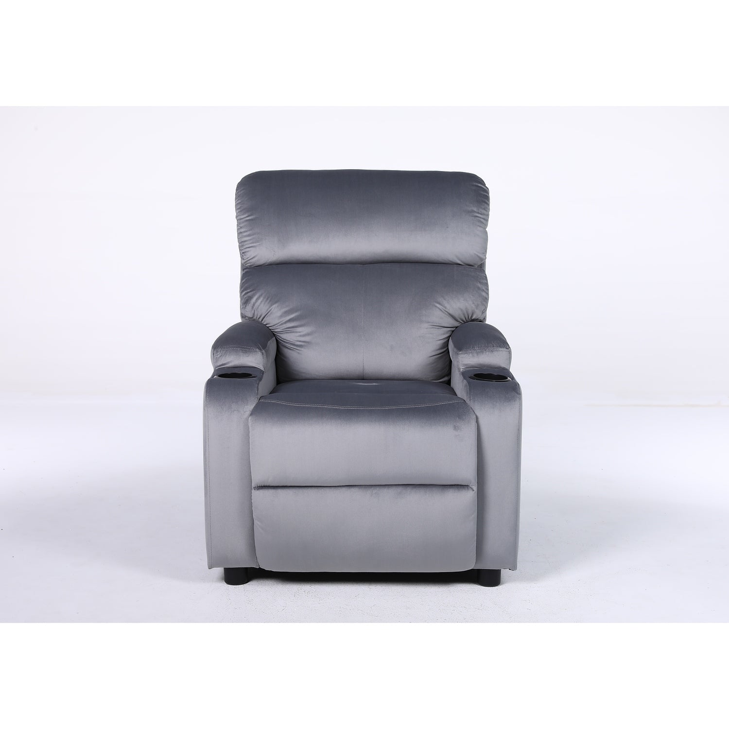 Πολυθρόνα Ανακλινόμενη ArteLibre RANA Γκρι Βελούδο 80x95x103cm - Hippiehome.gr