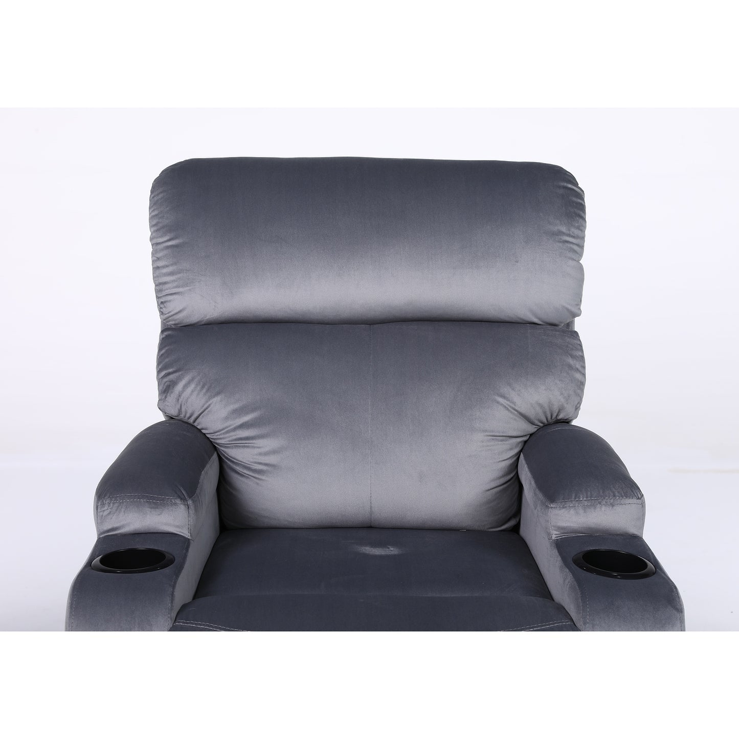 Πολυθρόνα Ανακλινόμενη ArteLibre RANA Γκρι Βελούδο 80x95x103cm - Hippiehome.gr